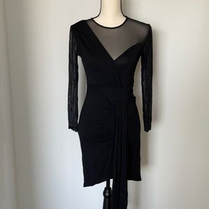 Black sheer dress